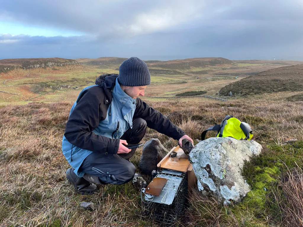 Part of LIFE Raft, an island restoration project with the aim to eradicate invasive non-native brown rats and ferrets from RSPB Rathlin Island Nature Reserve.