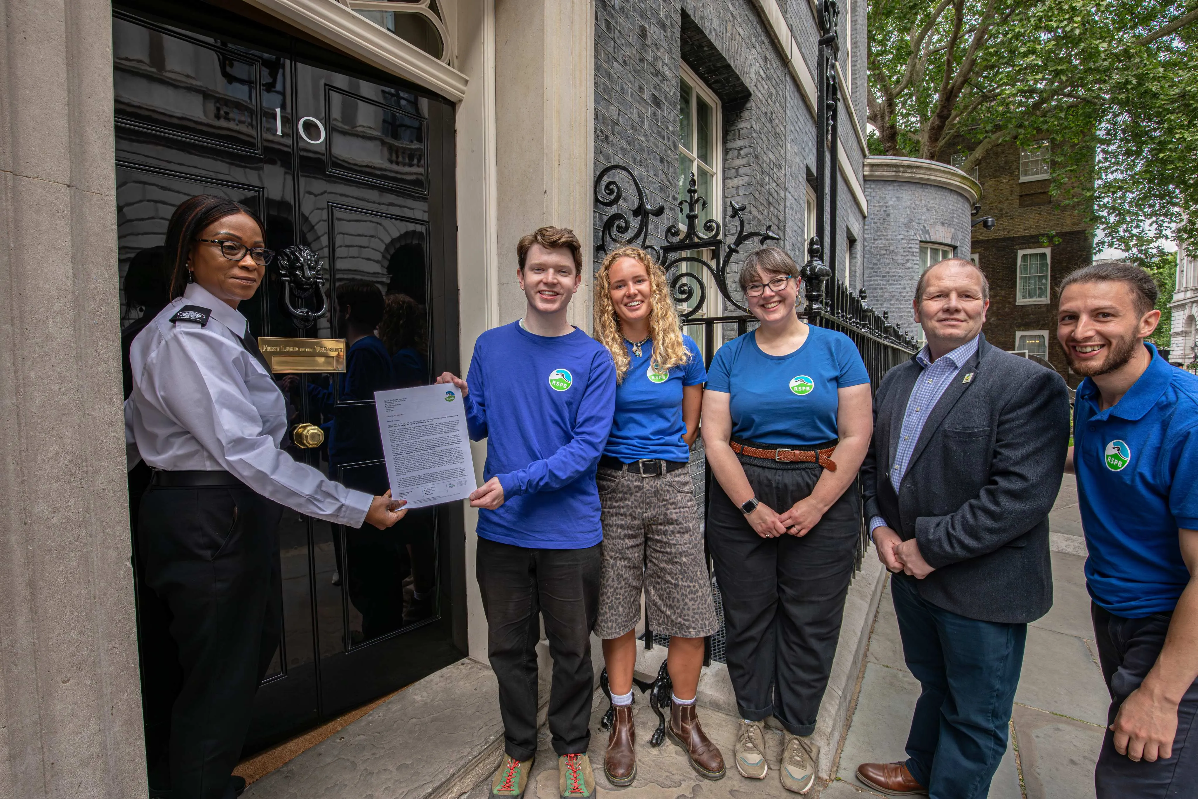 Petition handed to Downing Street.